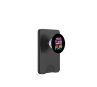 Typographie rétro années 80 dégradé Girls Just Wanna Have Fun PopSockets PopWallet pour MagSafe