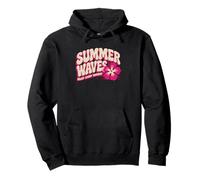 Typographie Retro Summer Vibes Design Summer Waves Sweat à Capuche