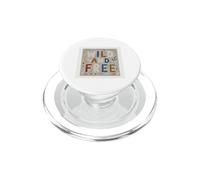 Typographie rétro Wild and Free Pastel Boho PopSockets PopGrip pour MagSafe