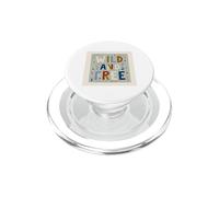 Typographie rétro Wild and Free Pastel Boho PopSockets PopGrip pour MagSafe