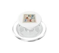Typographie rétro Wild and Free Pastel Boho PopSockets PopGrip pour MagSafe