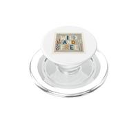 Typographie rétro Wild and Free Pastel Boho PopSockets PopGrip pour MagSafe