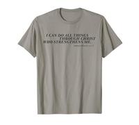 Typographie Texte Christian I Can Do All Things Through Christ T-Shirt