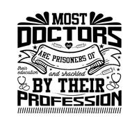 typographie vintage du docteur Stickers muraux 42x42.9cm Amovible sans laisser de colle Noir
