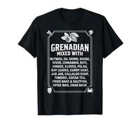 Typographie Vintage grenadienne mélangée avec des épices et des Aliments T-Shirt