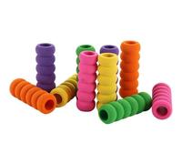 TypoGrove Lot de 10 housses de crayon en mousse souple et rembourrées multicolores - Poignées antidérapantes - Aide à l'écriture