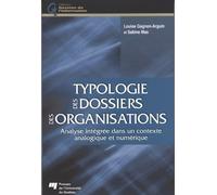 TYPOLOGIE DES DOSSIERS DES ORGANISATIONS