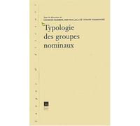 TYPOLOGIE DES GROUPES NOMINAUX