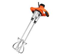 TYQMYSM Batteur à main à 6 vitesses avec design à double poignée, mélangeur électrique de 350 W, batteurs en acier inoxydable, poignée antidérapante, pour peinture à l'huile, ciment, plâtre, résines