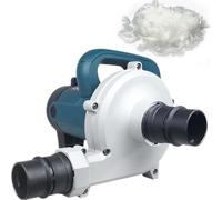 TYQMYSM Machine de remplissage en duvet, aspirateur souffleur industriel, 1680 W, 6 vitesses réglables avec tuyau de 6 m et ventilateur en aluminium, double utilisation pour le remplissage en duvet