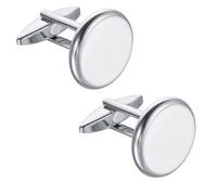 Tyqour Boutons de manchette pour homme avec initiale - Boîte cadeau - Lettre B - Blanc, M, Cuivre, Non