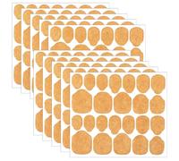 Tyqour Lot de 10 feuilles de 240 pastilles adhésives double face pour ongles - Transparent - Gel adhésif - Faux ongles - Autocollants pour faux ongles