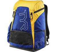 TYR Alliance Backpack, 45L Capacity, Wet and Dry Compartments, Team Colors