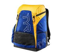 TYR Alliance Backpack, 45L Capacity, Wet and Dry Compartments, Team Colors