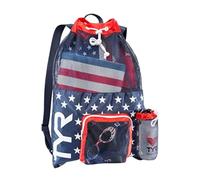 Sac à dos TYR Big Mesh Mummy 40L bleu rouge