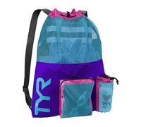 Sac de natation TYR Big Mesh Mummy 40L bleu lilas