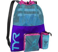 Sac de natation TYR Big Mesh Mummy 40L bleu lilas