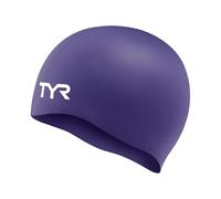 TYR Bonnet de Bain Unisexe Adulte en Silicone sans Plis pour Adultes pour réduire la résistance à l'eau et protéger Les Cheveux Silicone Cap No Wrnkl, Violet, Taille Unique