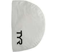 TYR Bonnet de Bain Unisexe en Silicone Confortable, Blanc, M UK
