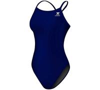 TYR Femme Women's Swimsuit Durafast Elite Solid Diamondfit, Navy, 62 EU