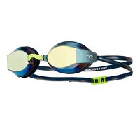 Tyr Lunettes de natation Blackops Racing – Noir – Verres à effet miroir jaune