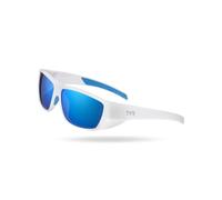 TYR Men's Knox Wrap HTS Sunglasses Polarized Rectangular, Blue/White, One Size