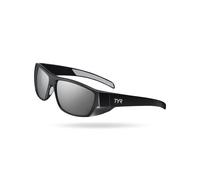 TYR Men's Knox Wrap HTS Sunglasses Polarized Rectangular, Silver/Black, One Size