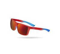 TYR Men's Ventura Sport HTS Sunglasses Polarized Rectangular, Red, One Size