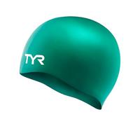 TYR Mixte Blend Wrinkle-Free Silicone Adult Swim Cap (Green), Vert, Taille Unique EU