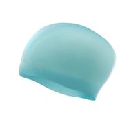 TYR Mixte en Silicone pour Cheveux Longs Adulte Bonnet De Bain, Light Blue, Taille Unique EU