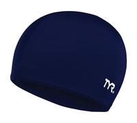 TYR Mixte Solid Bonnet de bain lycra, NAVY, Taille unique EU