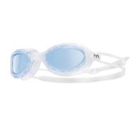 TYR Lunettes de natation Nest Pro blanc avec verres transparents bleu
