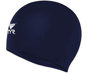 Tyr Solid JR Bonnet de Bain Latex Enfant Jeunesse Unisexe, Navy, Junior