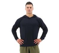TYR Sweat à Capuche Athletic Performance Workout pour Homme, Noir, XXL