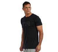 Tyr T-shirt à Manches Courtes Ultrasoft Lightweight Tri Blend Tech Big Logo