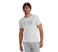 Tyr Ultrasoft Lightweight Tri Blend Tech Big Logo Short Sleeve T-shirt Gris S Homme