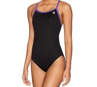 TYR Women’s Hexa Diamondfit Swimsuit, Black/Purple, 36