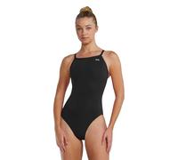 TYR Womens Polyester Durafast Elite Solid Diamondfit, Black, 36 US
