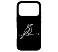 Tyran Gris Line Art Oiseau Ornithologie Coque pour iPhone 17 Pro
