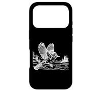Tyran Huppé Line Art Oiseau Ornithologie Coque pour iPhone 17 Pro