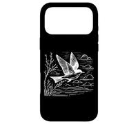 Tyran Tritri Line Art Oiseau Ornithologie Coque pour iPhone 17 Pro Max