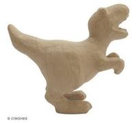 Tyrannosaure en papier mâché - 18 x 16 cm Multicolore G