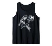Tyrannosaure Rex Dinosaure Graphique Motif Archéologie Imprimé Débardeur