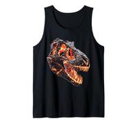 Tyrannosaure Rex Dinosaure Graphique Motif Archéologie Imprimé Débardeur