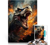 Tyrannosaure Rex Fou Puzzles 1000 pièces pour Adolescents Jeu éducatif Familial Car C'est Un pour Toute la Famille 38x26cm