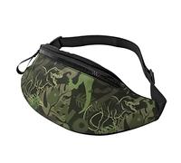 Tyrannosaurus Bones Fanny Pack Sac Banane à bandoulière pour Homme et Femme. Sac Ceinture pour Les Voyages, la Marche, la Course, la randonnée, la pêche.