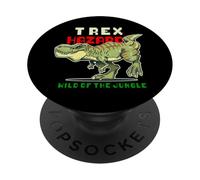 Tyrannosaurus Rex Dinosaurs Cartoon Illustration Graphic PopSockets PopGrip Adhésif