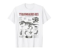 Tyrannosaurus Rex Fossil Guide Musée Anatomie Art T-Shirt