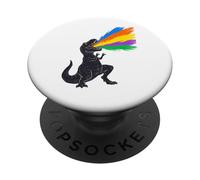 Tyrannosaurus Rex Shooting Rainbow Laser, Dinosaure PopSockets PopGrip Adhésif