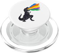 Tyrannosaurus Rex Shooting Rainbow Laser, Dinosaure PopSockets PopGrip pour MagSafe